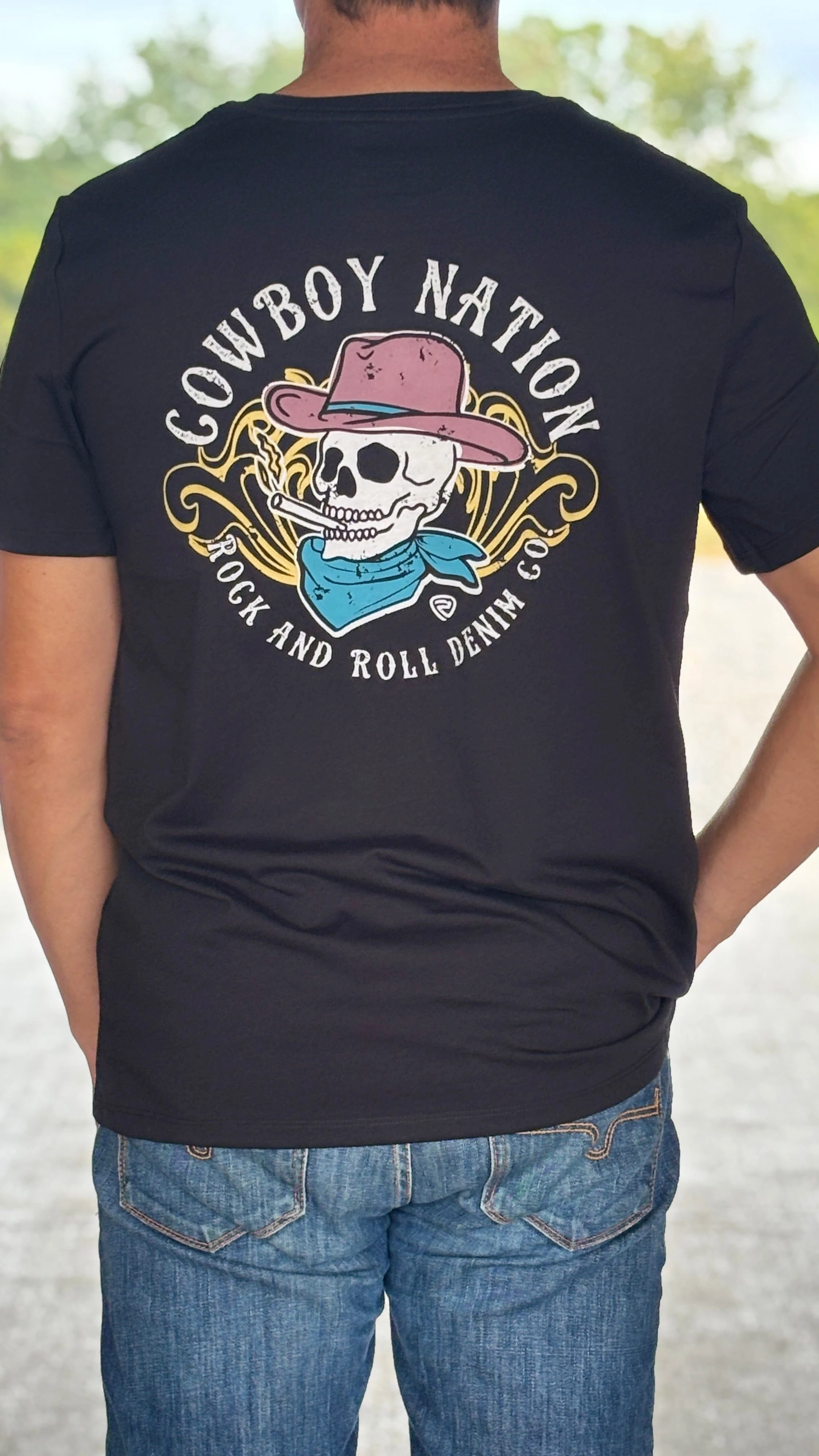 Black Skull Tee by Rock & Roll