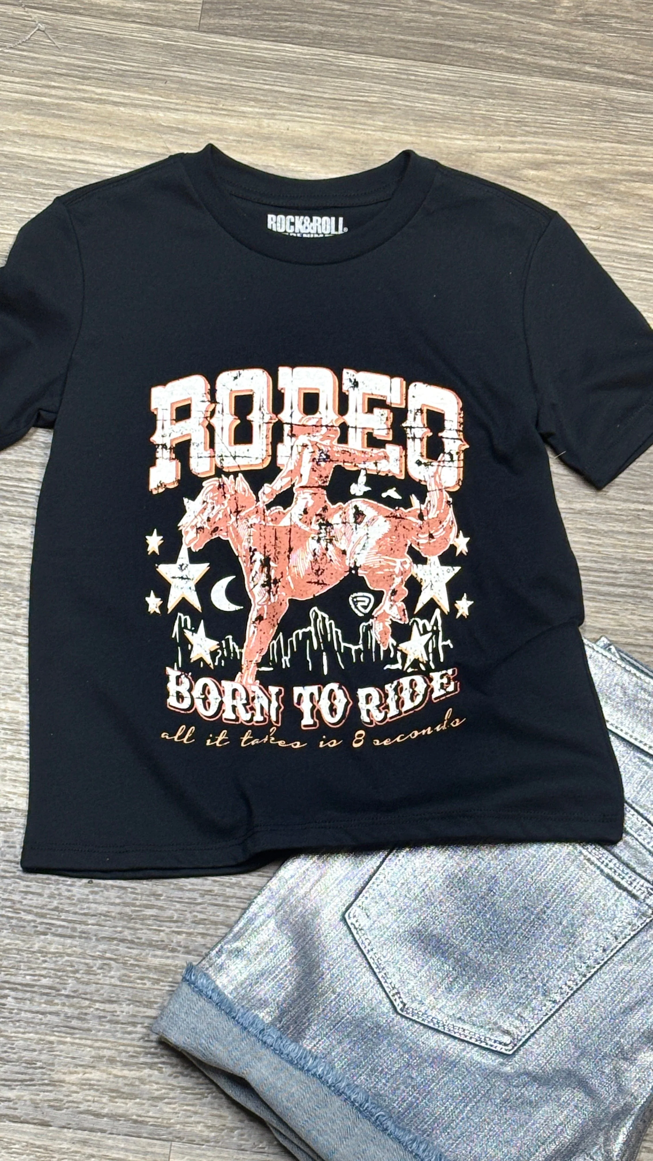 Boy's Bronco Rider Tee by Rock & Roll