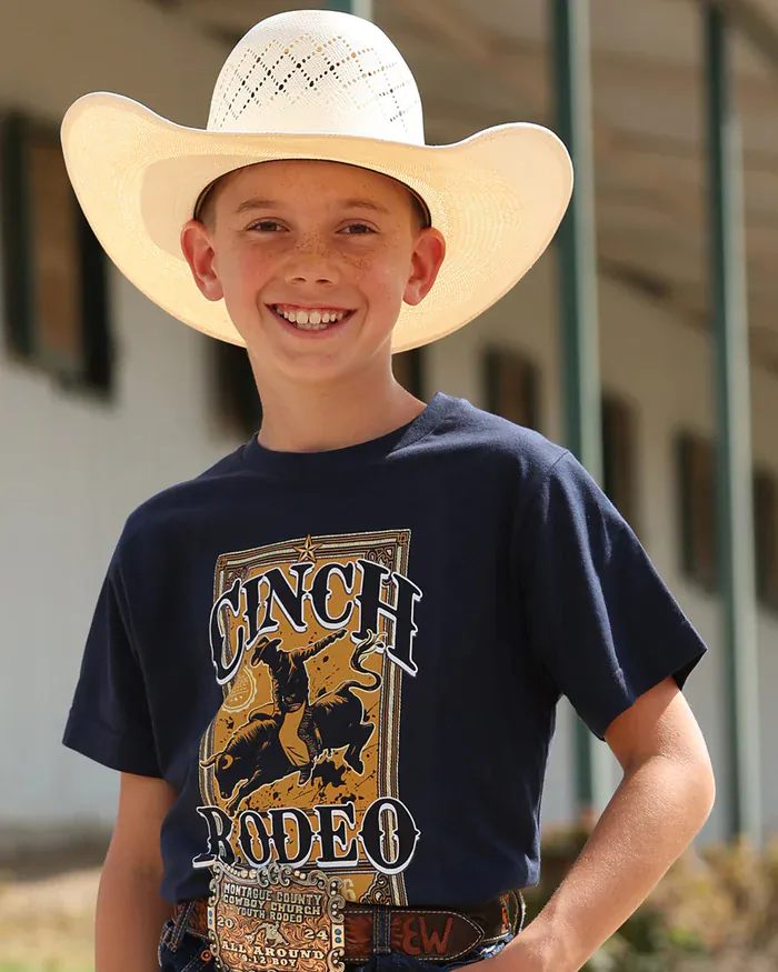 Boy's Cinch Denim Tee ~ Navy