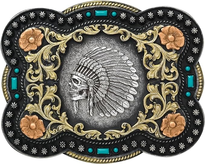 Chief Skull Belt Buckle
