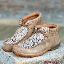 Chukka Driving Moc by Twisted X ~ Nude Print