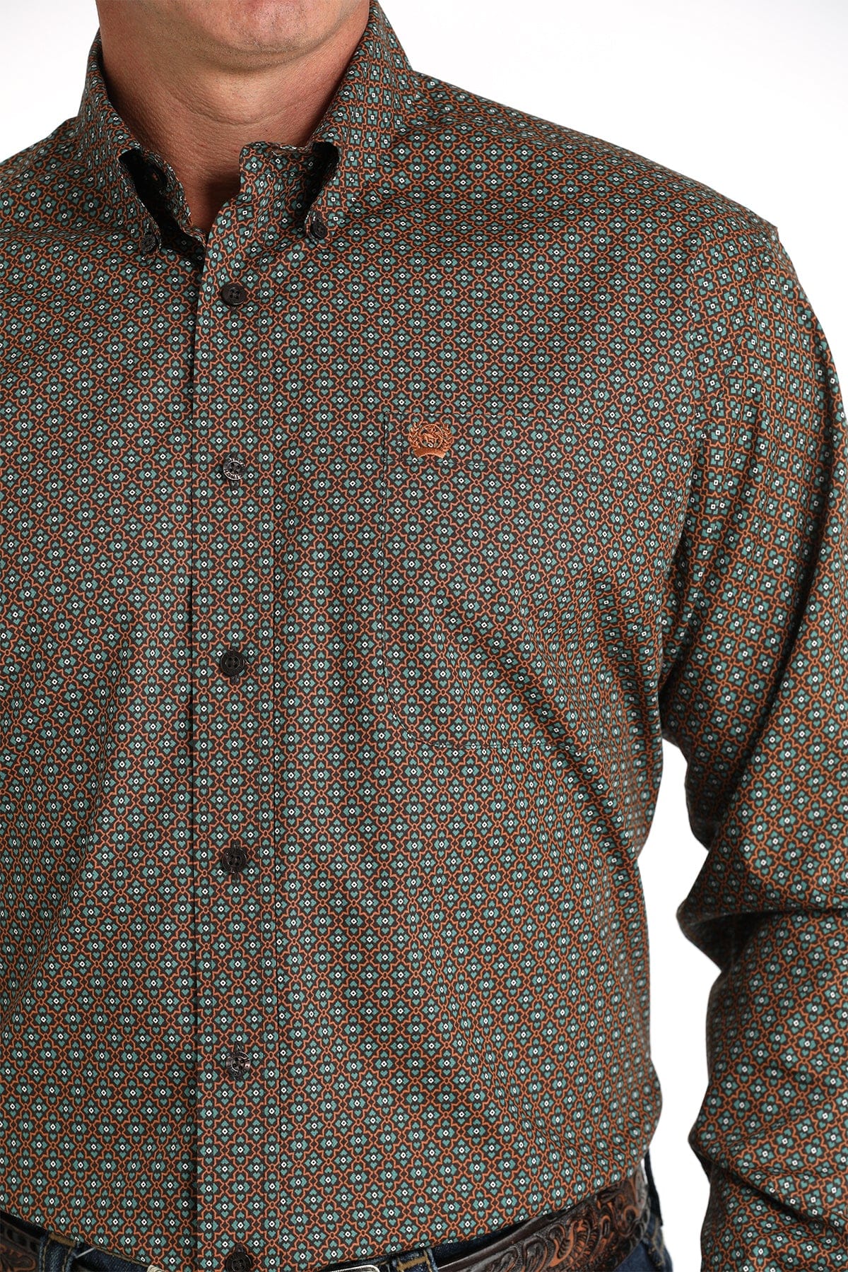Cinch Plain Weave  ~ Brown Geo - Image 2