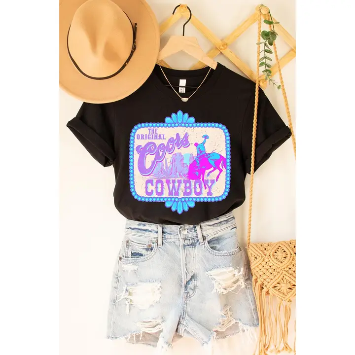 Coors Cowboy Western Tee