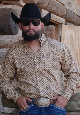 CueroLine Classic Western Shirt ~ Khaki