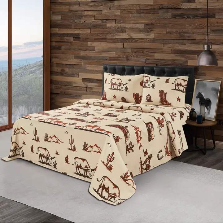 Desert Western Sheets Set ~ Queen