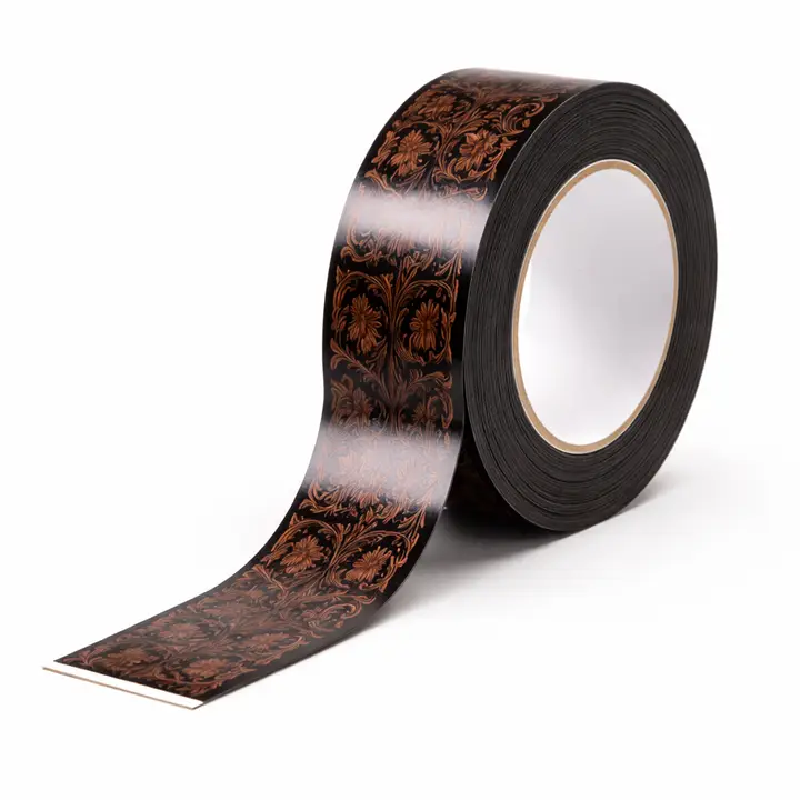 Floral Tooled Leather Print Tape