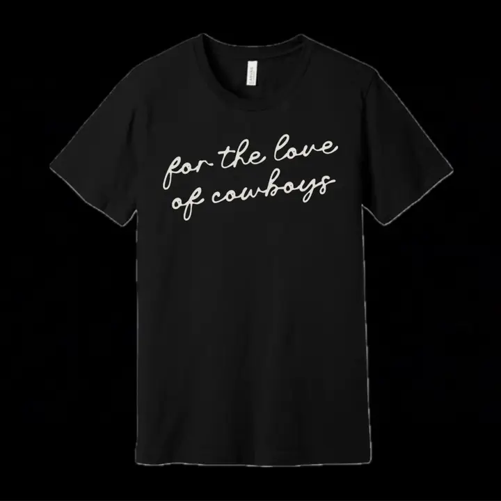 For the Love of Cowboys Tee - Image 2