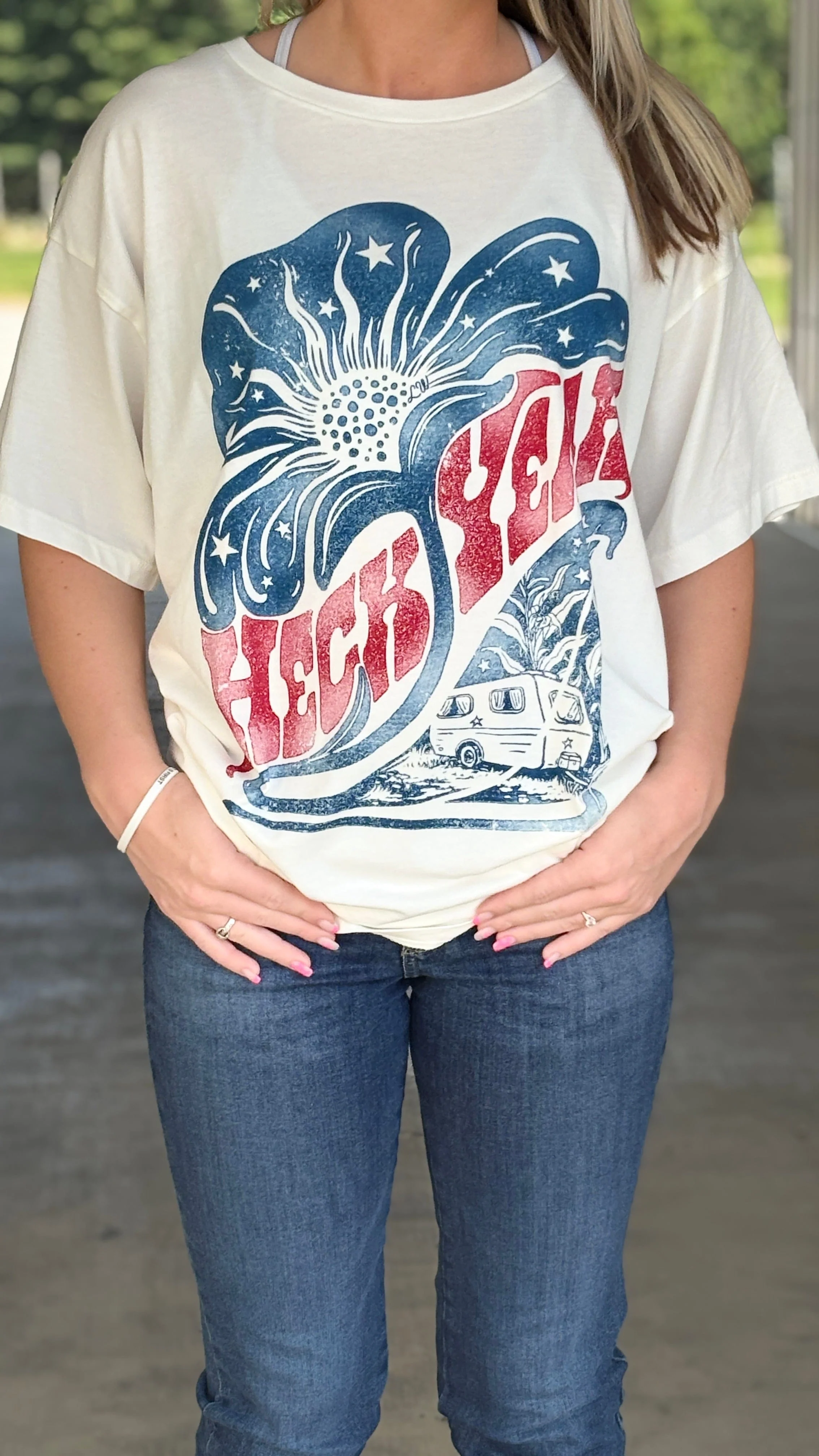 Lainey Wilson Heck Yeah Tee by Wrangler X