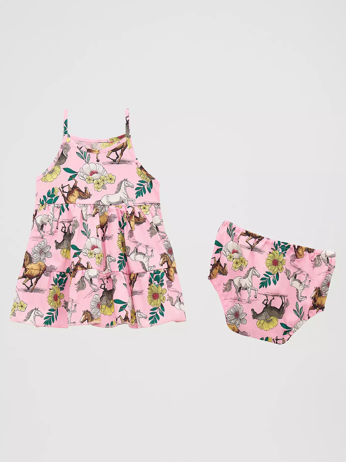 Girl's Wrangler Printed Tiered Dress