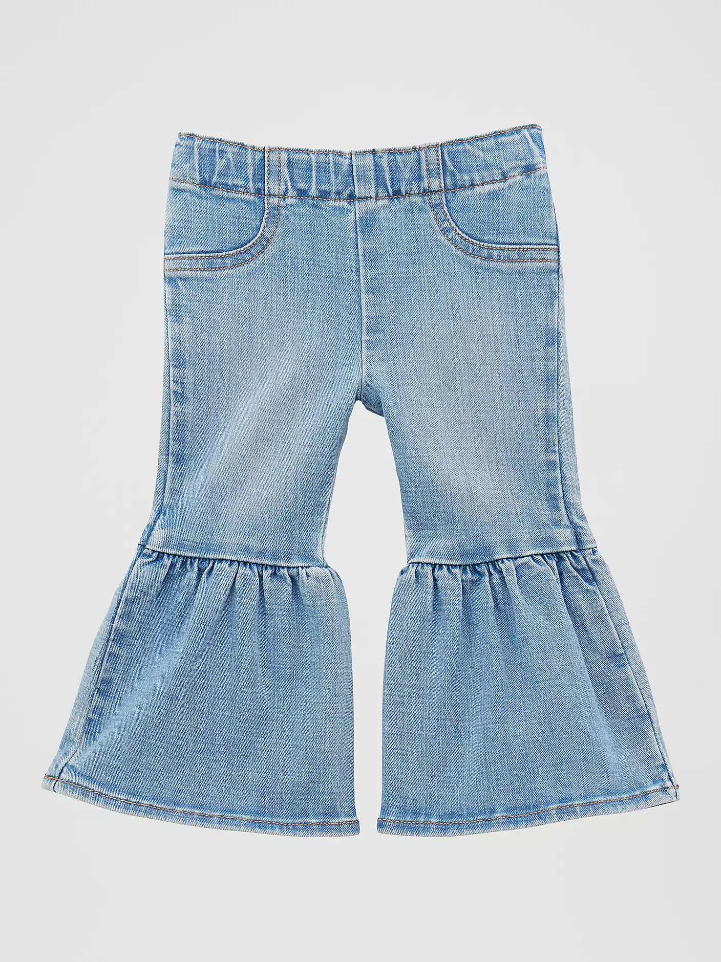Girl's Wrangler Ruffle Leg Flare Jean - Image 2