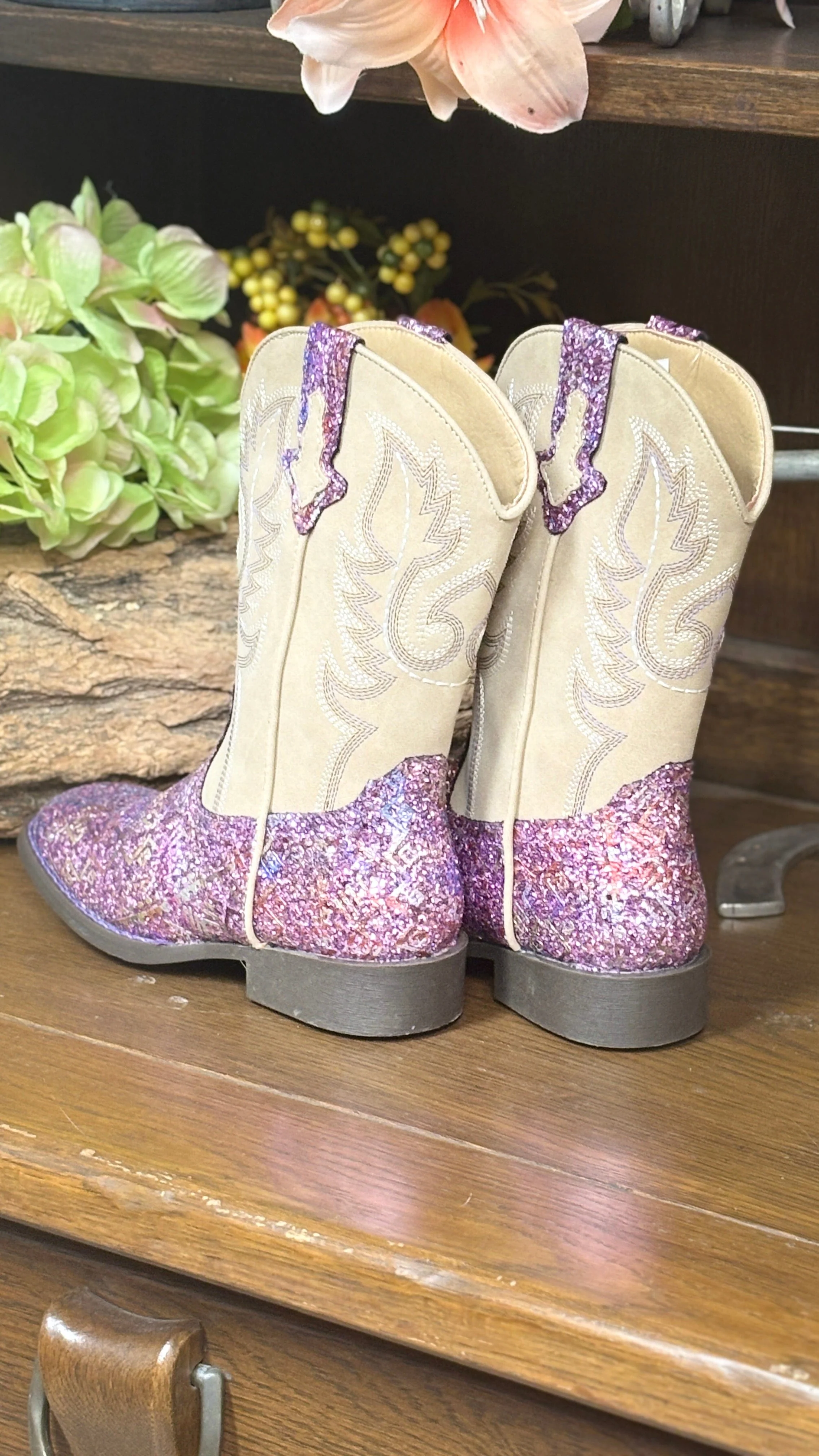 Glitter Aztec Boots by Roper - Image 3
