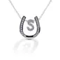 Kelly Herd Horseshoe Initial Necklace ~ S