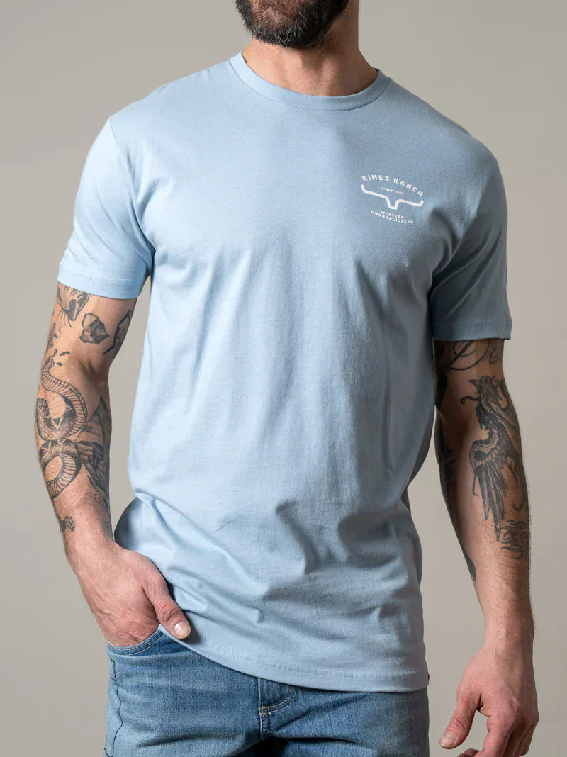 Kimes Honor Tee ~ Denim - Image 2