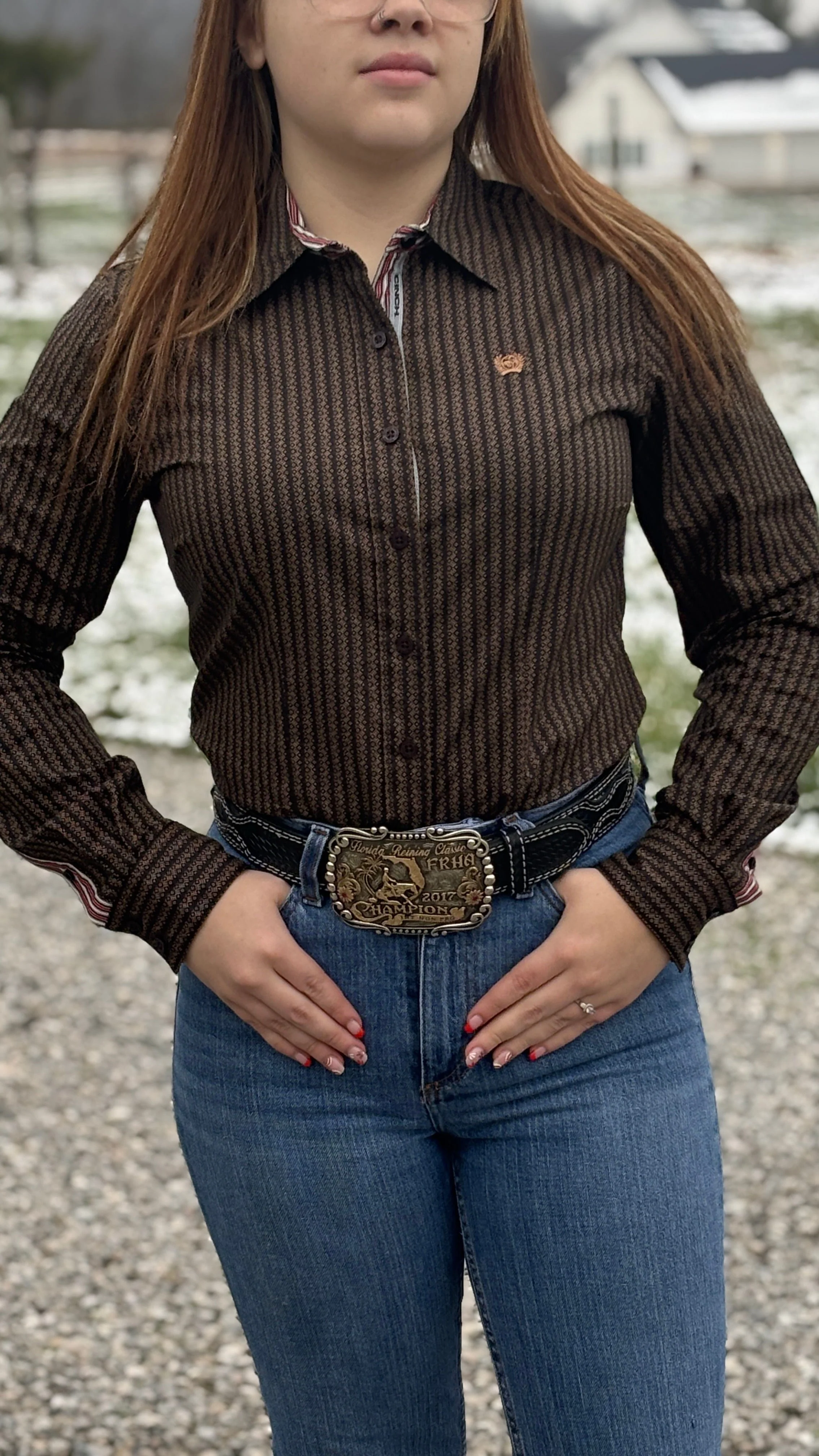 Ladies Cinch ~ Brown - Image 2