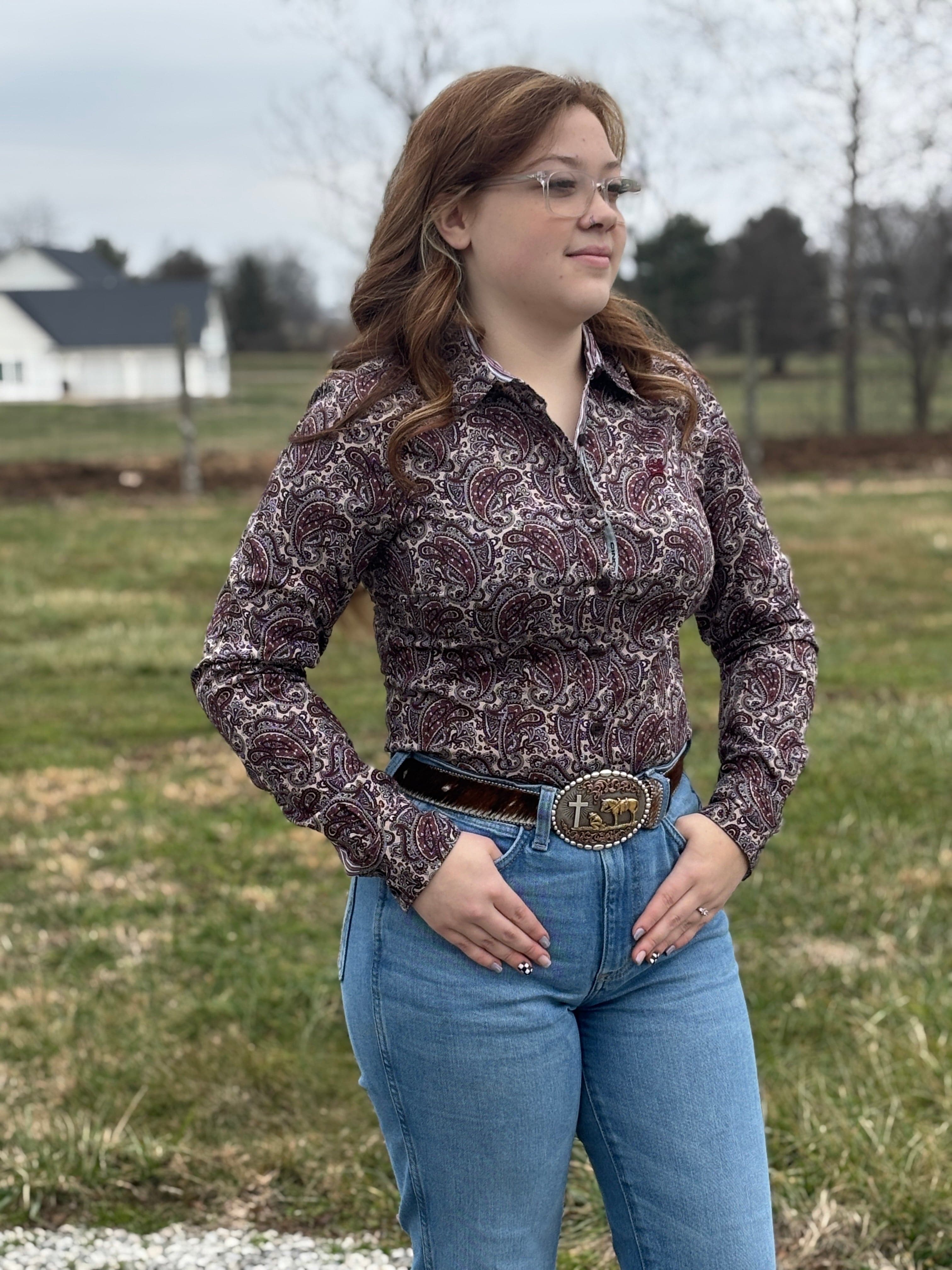 Ladies Cinch ~ Mulberry Paisley
