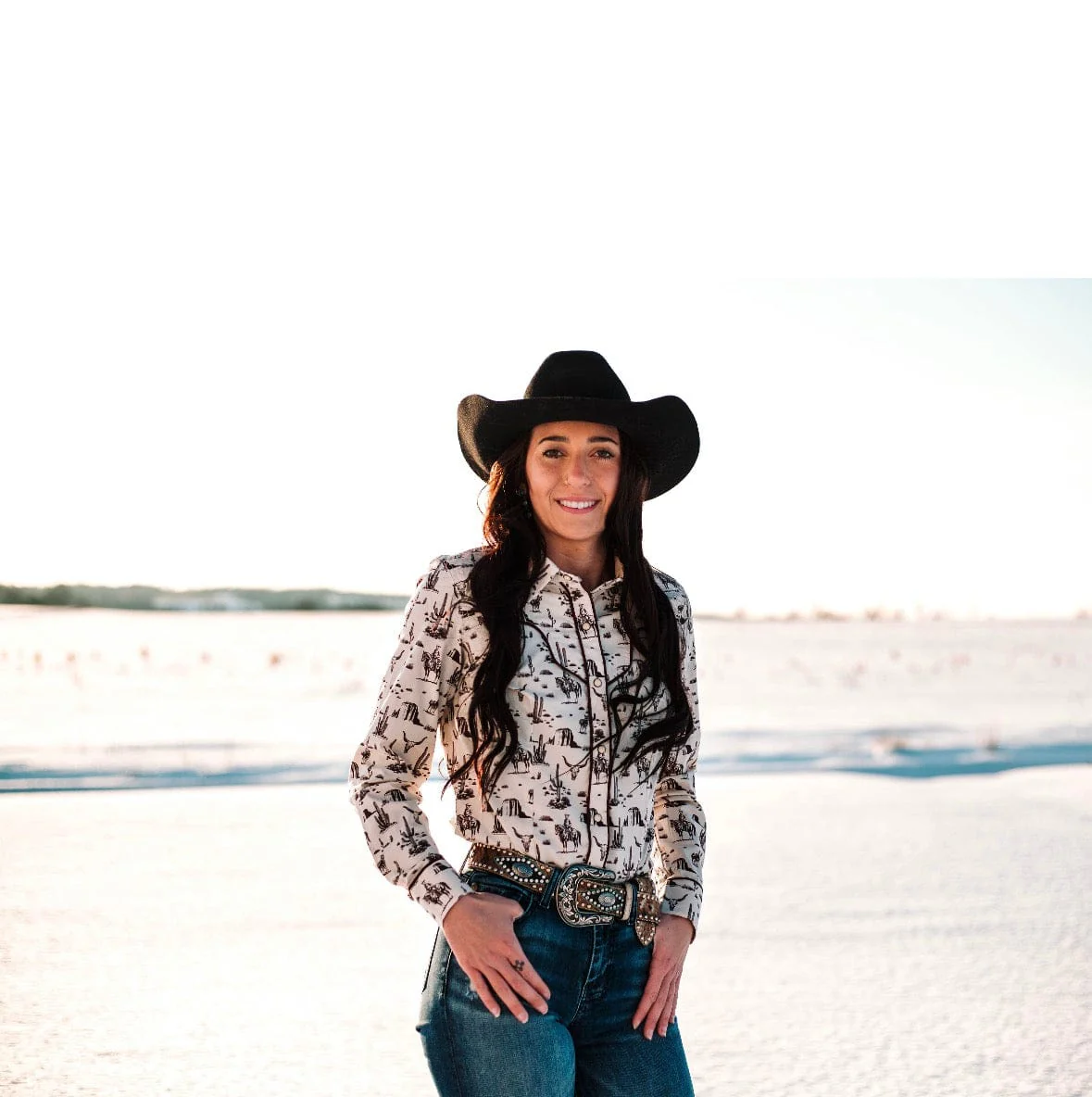 Ladies Wild West Print by Rock & Roll