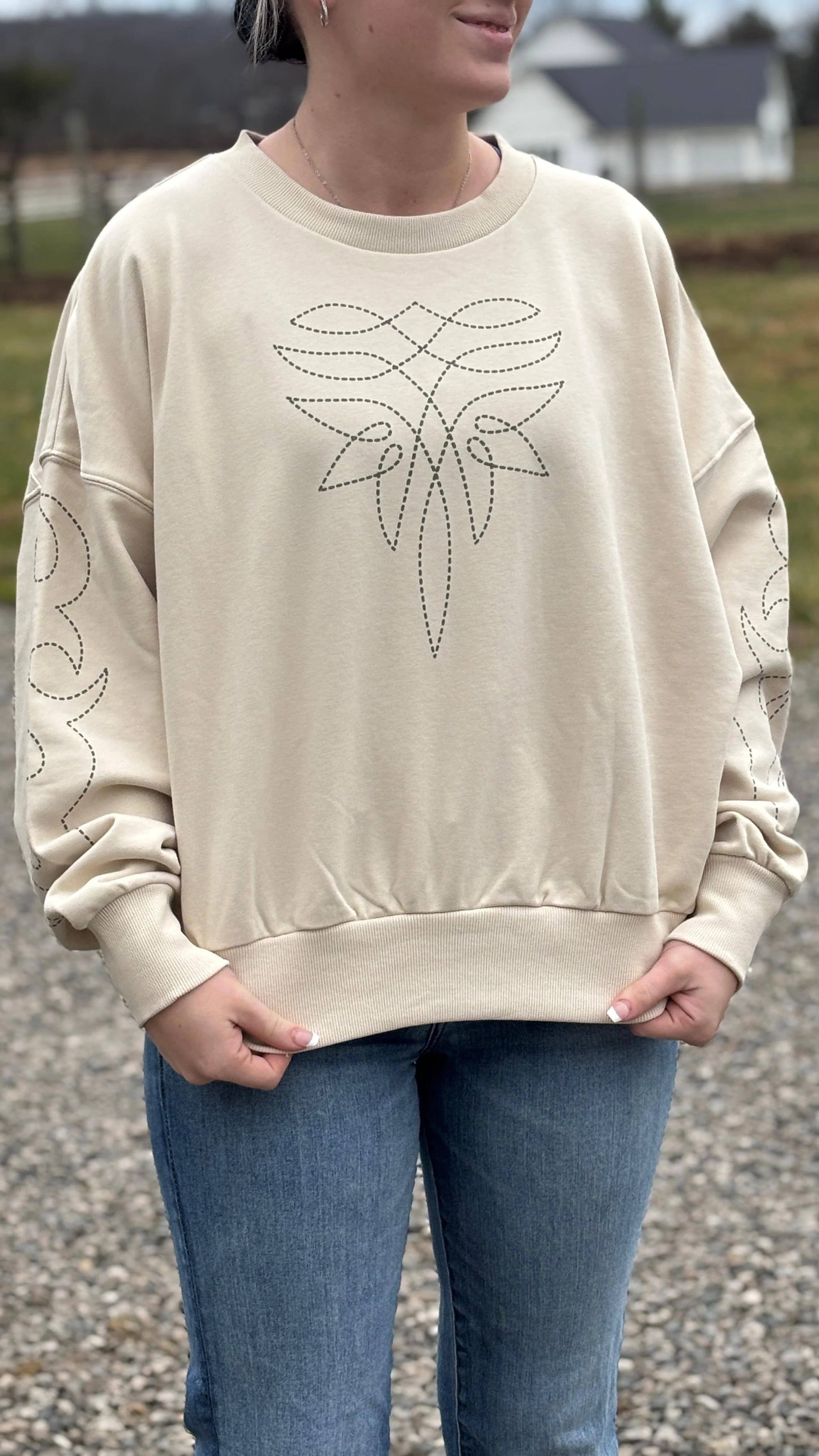 Lainey Wilson Cowboy Sweatshirt by Wrangler
