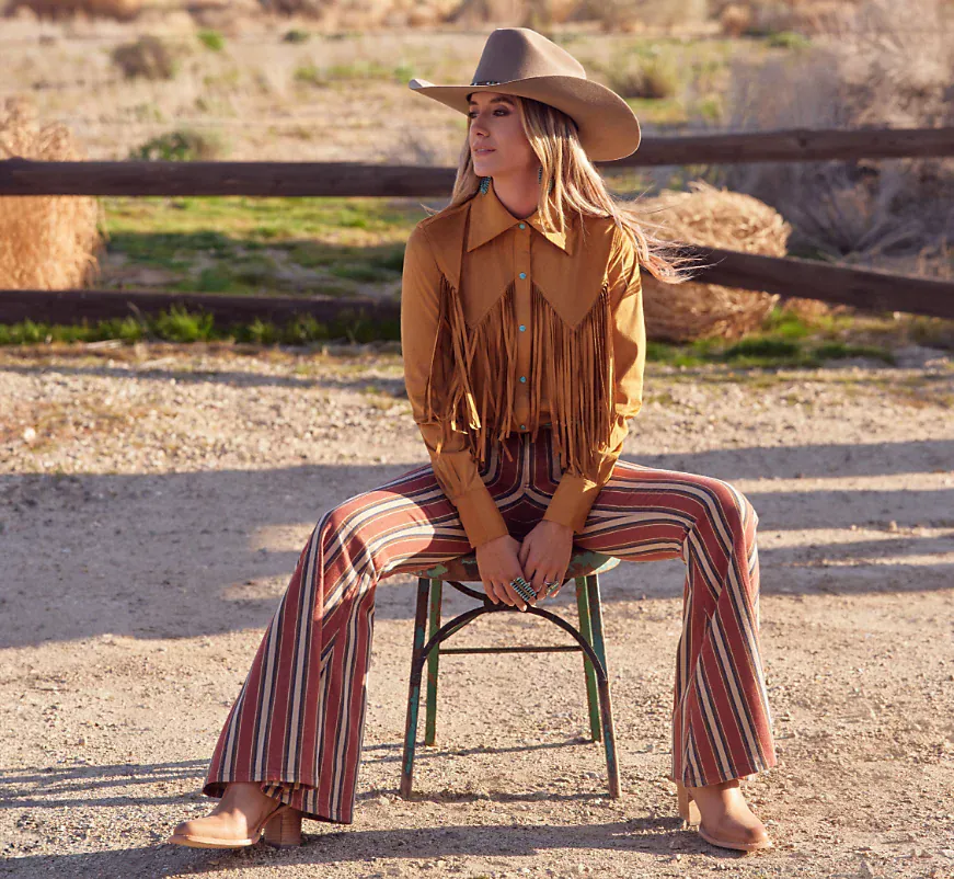 Lainey Wilson Fringe Shirt by Wrangler X - Image 3
