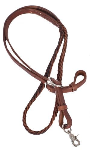 Leather Braided Contest Reins