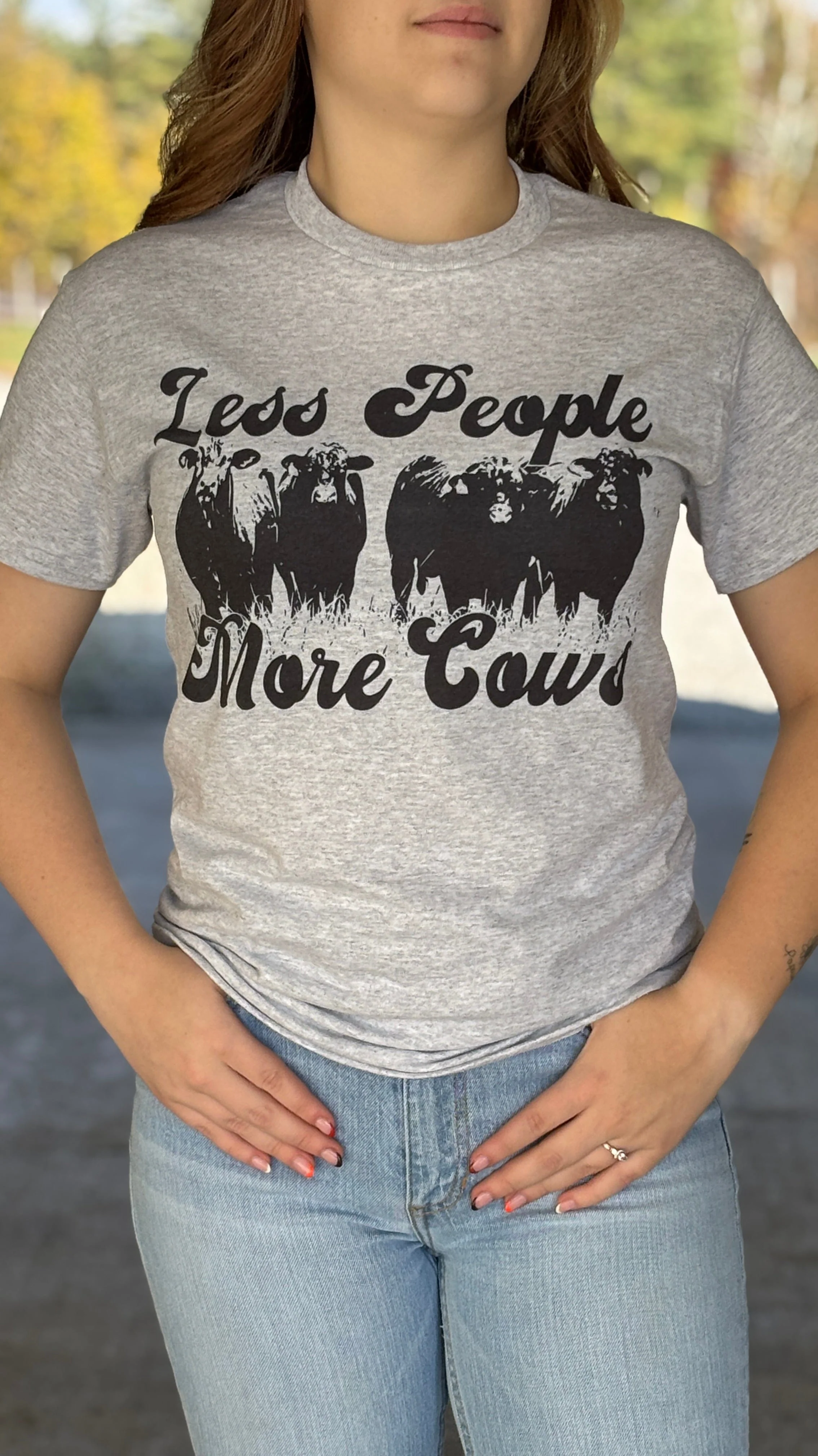 Less People More Cows Tee - Image 2