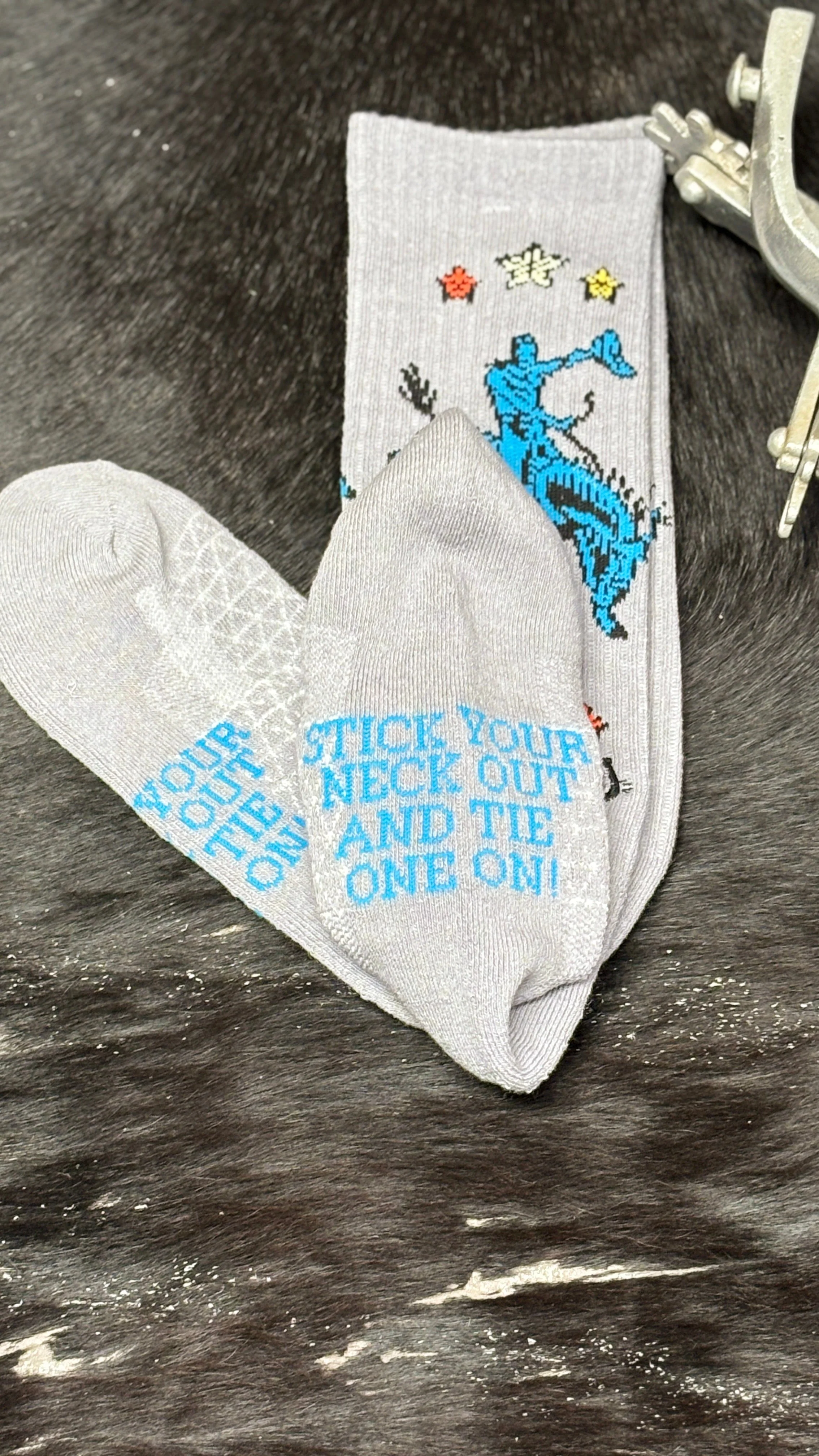 Lucky Chuck Socks ~ Fringe Long Live - Image 2
