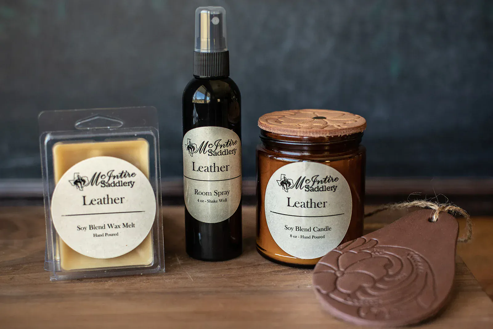McIntire Saddlery Candles ~ Leather