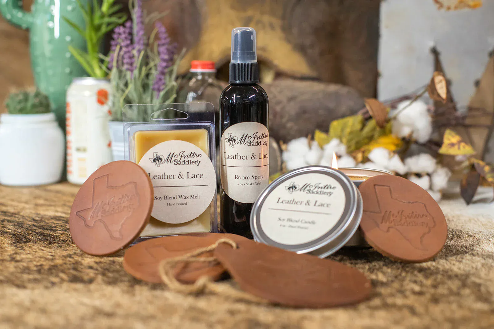 McIntire Saddlery Candles ~ Leather & Lace