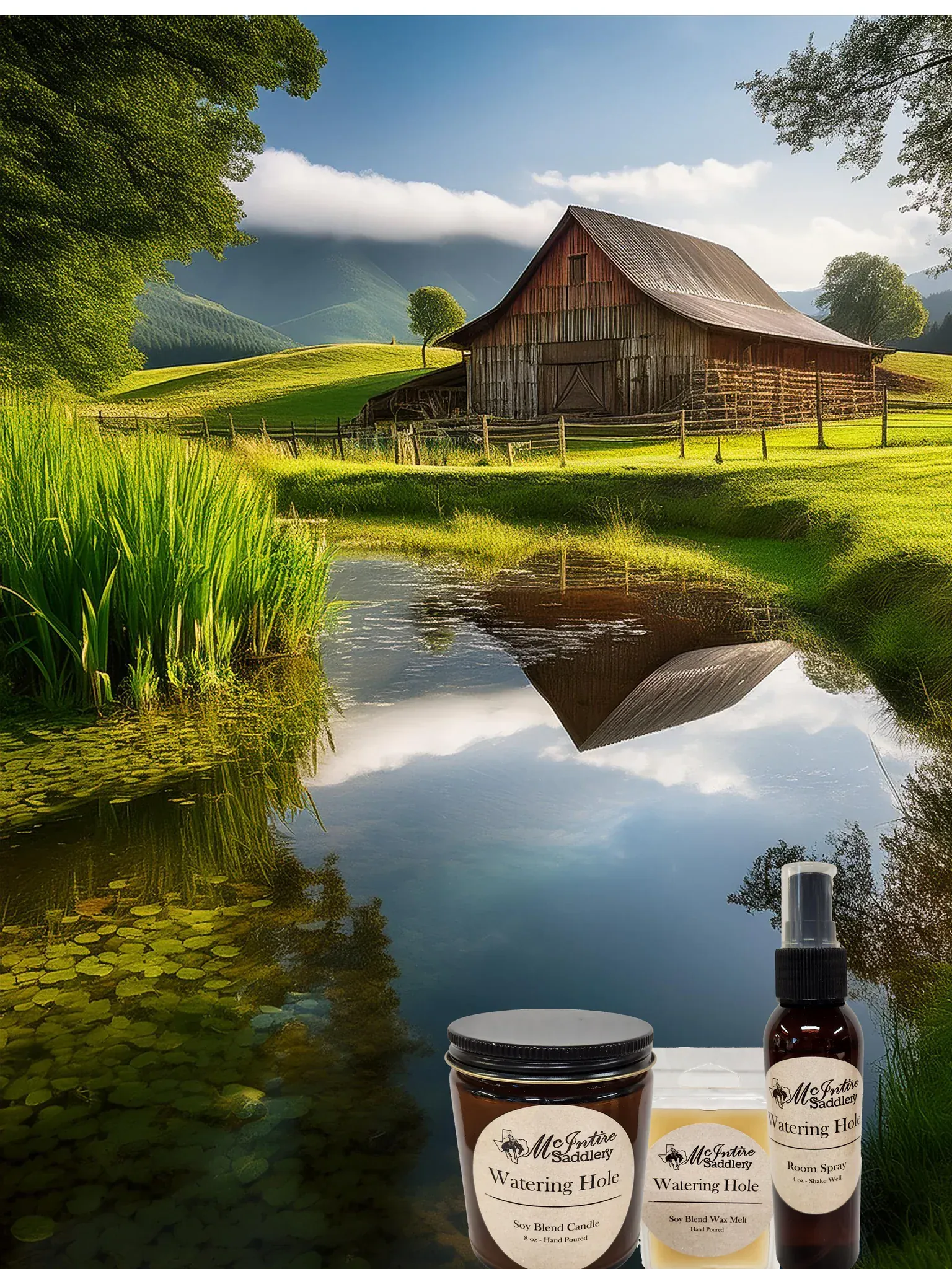 McIntire Saddlery Candles ~ Watering Hole