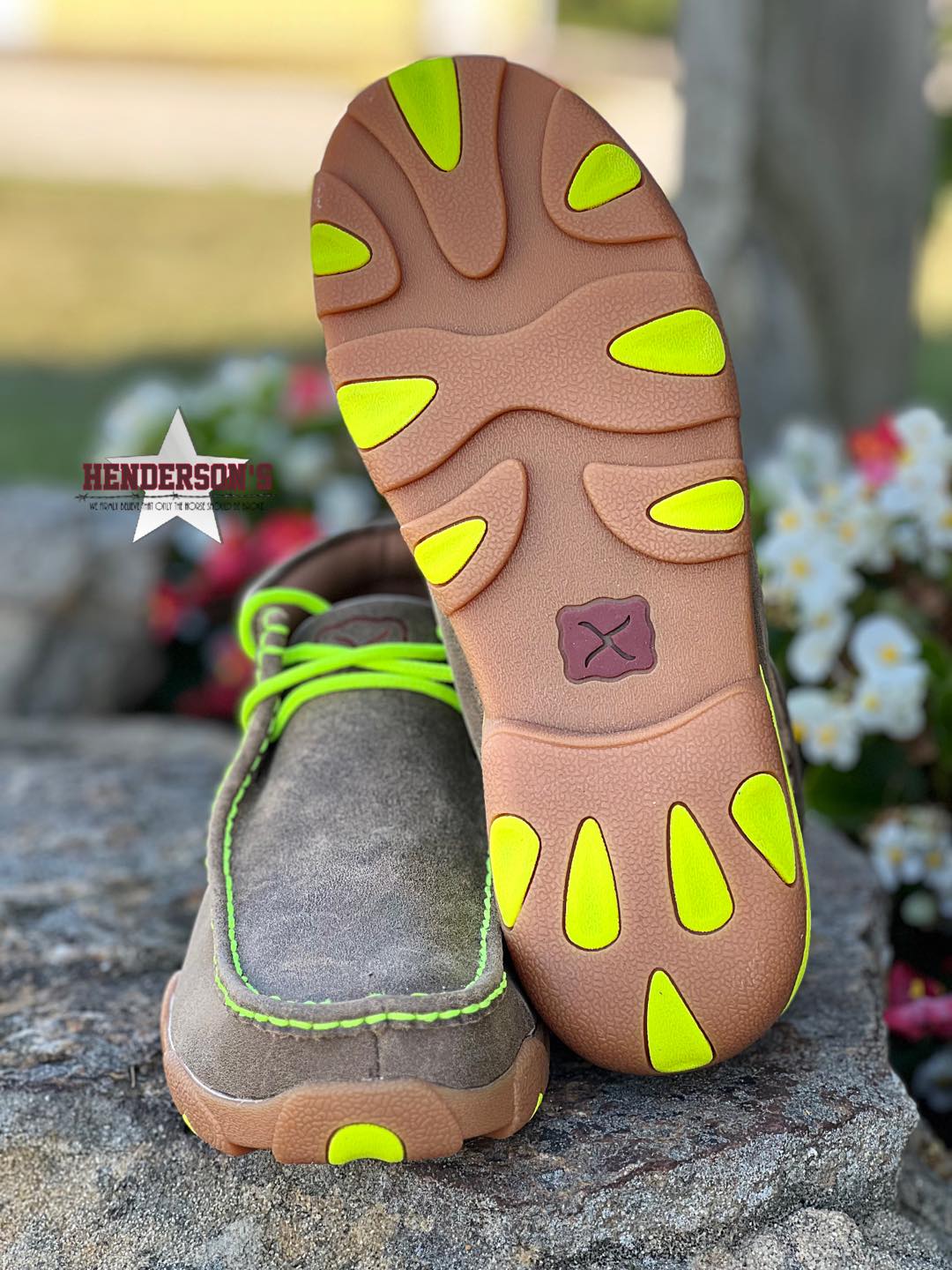 Men's Chukka  Driving Moc ~ Neon Yellow - Image 3
