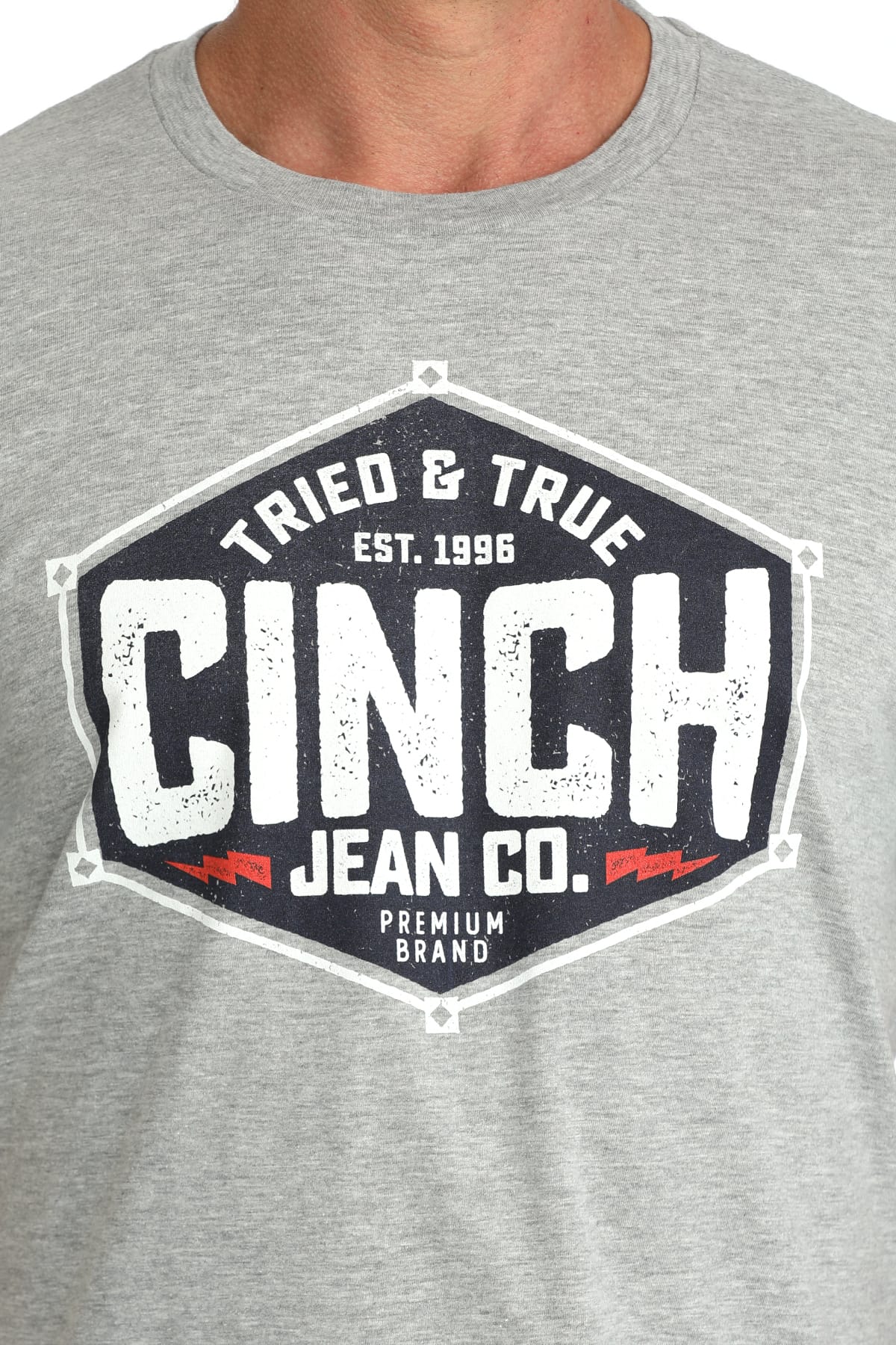 Men's Cinch Tee ~ Grey - Image 2