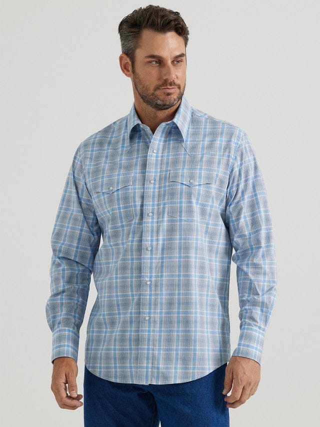 Men's Wrangler Classic Plaid ~ Blue