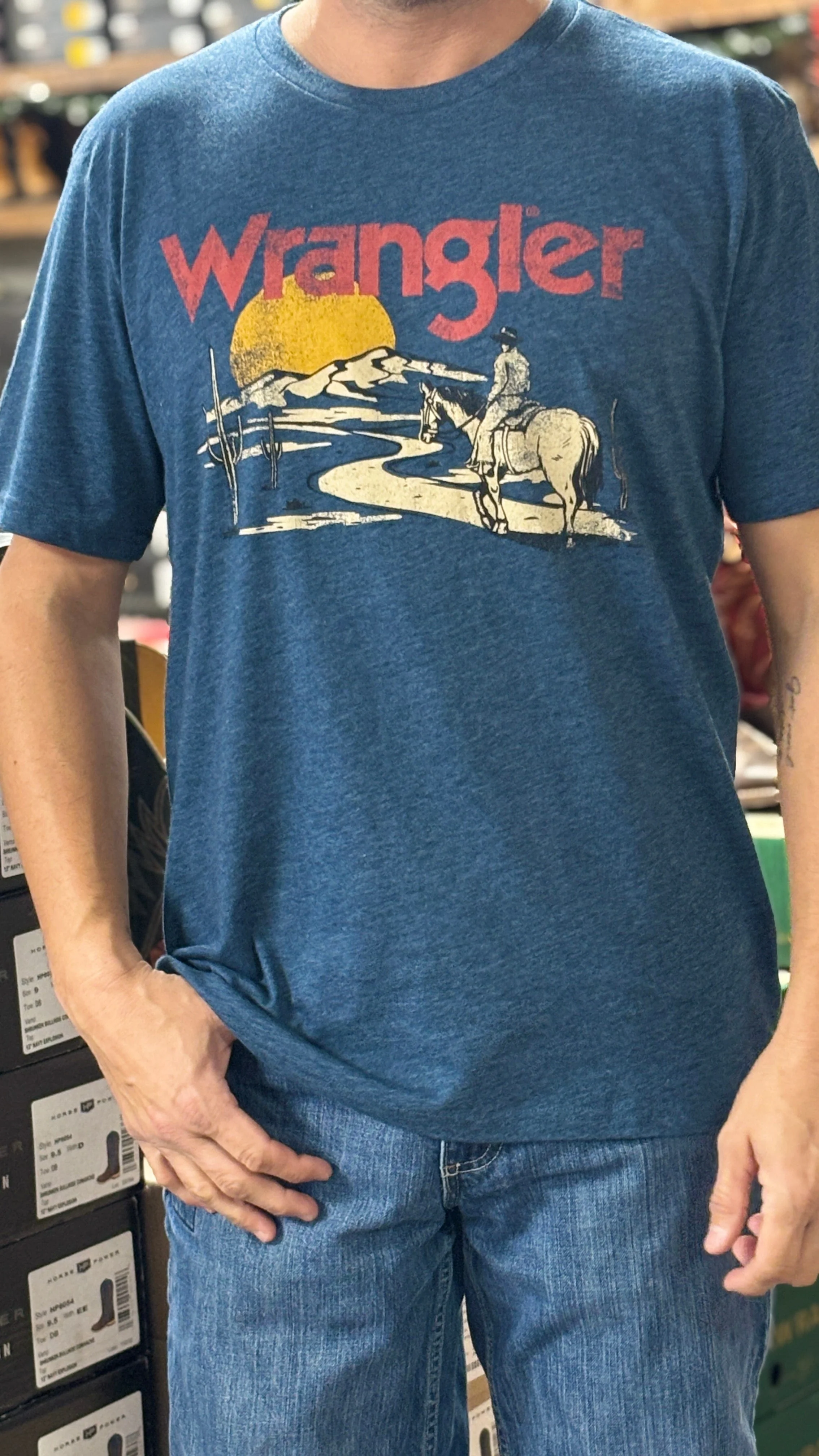 Men's Wrangler Tee ~ Gibraltar Sea Heather