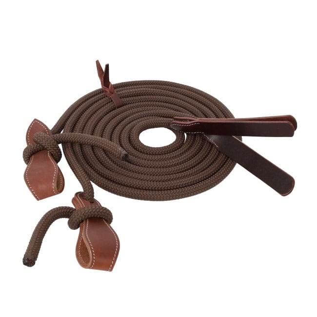 Nylon Split Reins W/Slobber Straps