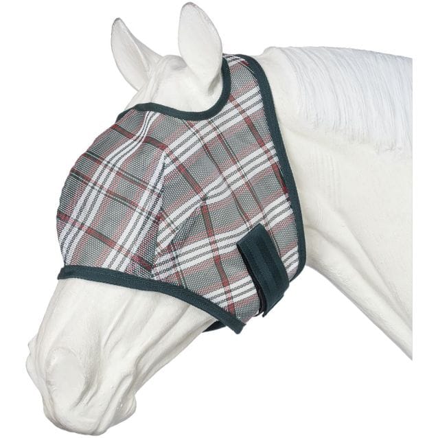 Plaid Mesh  Fly Mask