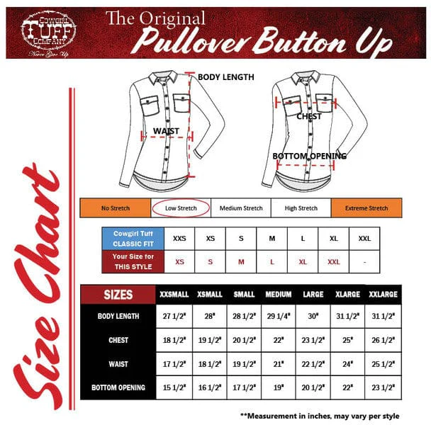 Pullover Button Up by Cowgirl Tuff ~ Brown Faux Leather - Image 3