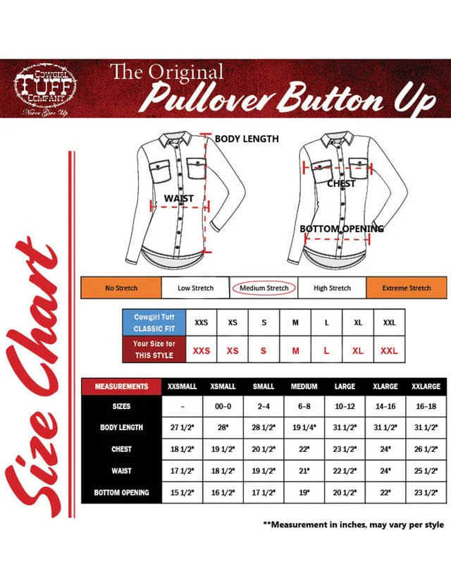 Pullover Button Up by Cowgirl Tuff ~ Red Shimmer - Image 6