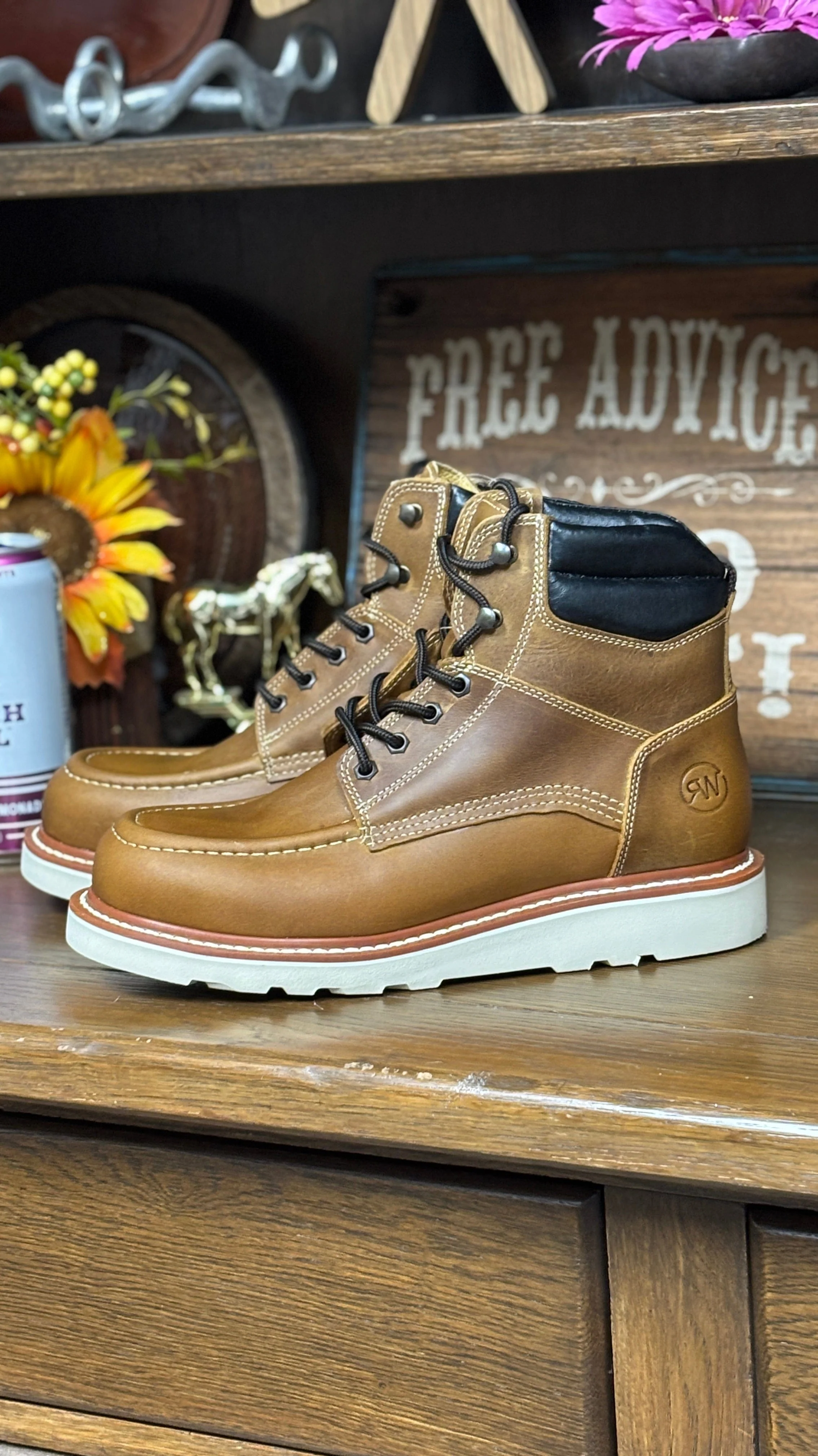 R. Watson Tan Renegade Cowhide Lacer