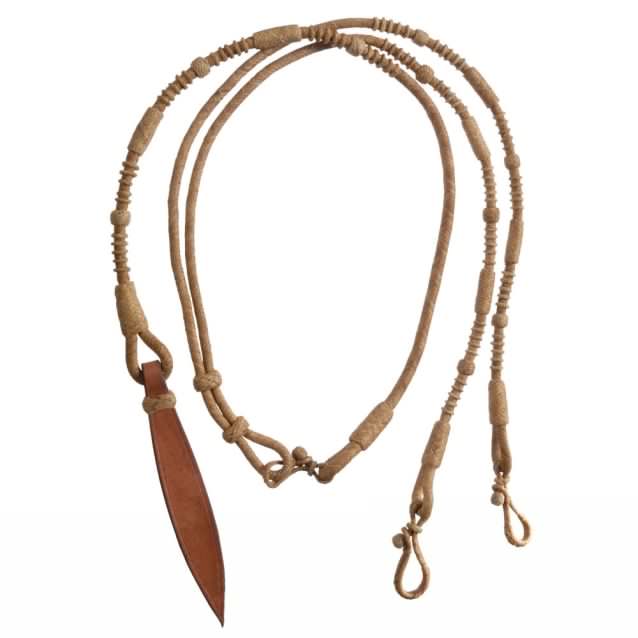 Rawhide Braided Romal Reins