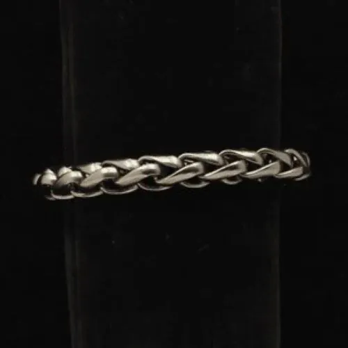 Silver Strike Bracelet ~ Braided Link