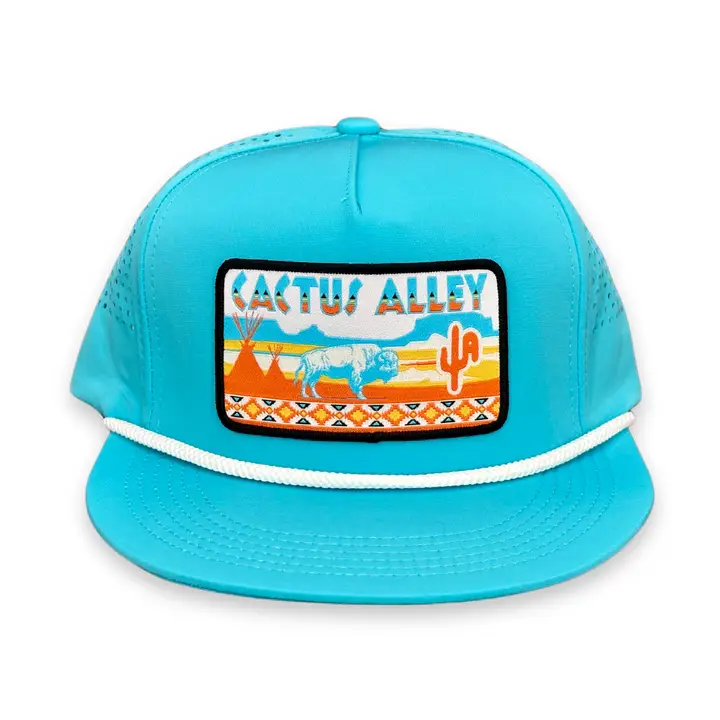 TeePee Turquoise Cactus Alley Cap