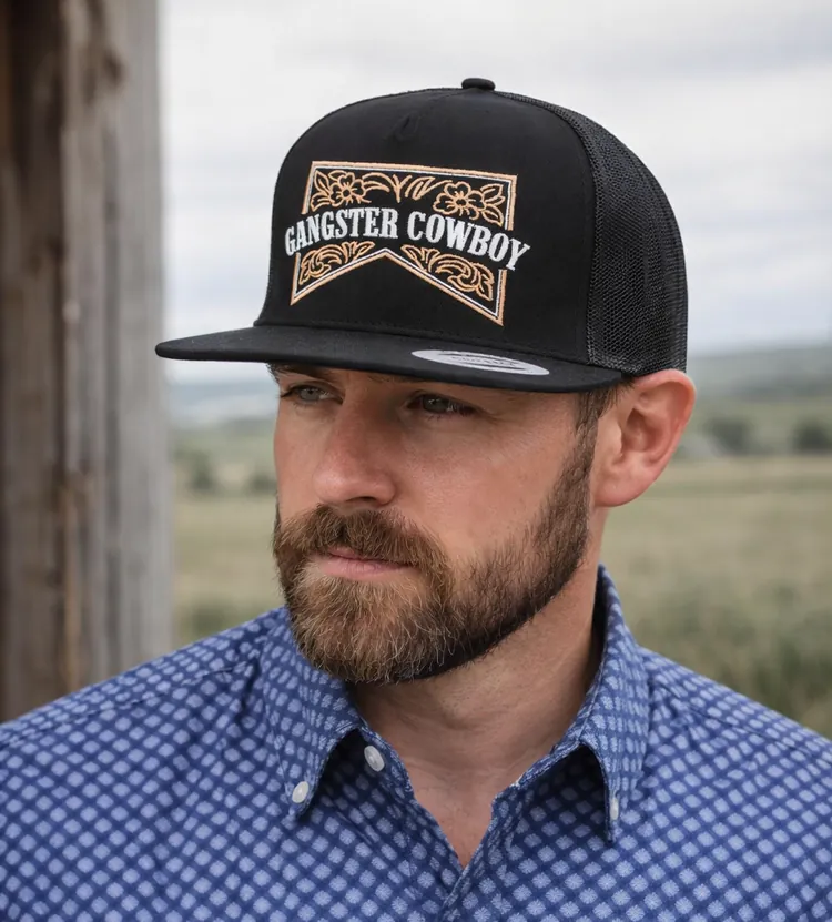 The Marb Snapback ~ Black & Tan