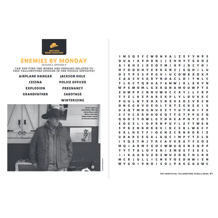 The Unofficial Yellowstone Puzzle Book - Image 2