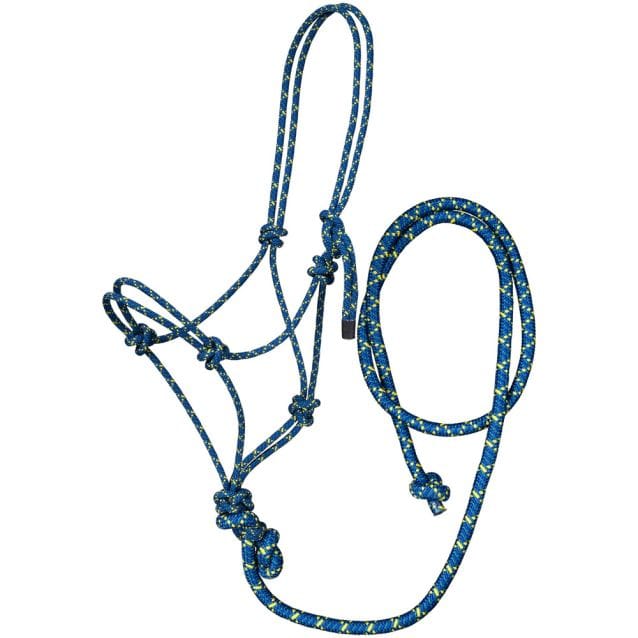 Tri Color Rope Halter With Lead