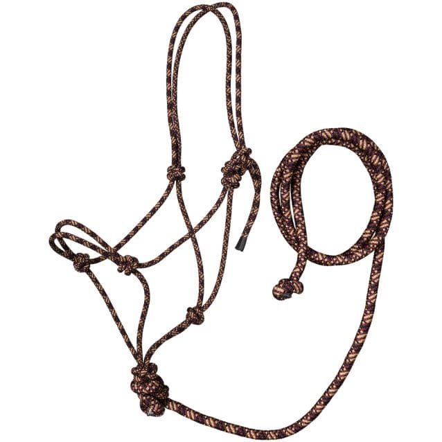 Tri Color Rope Halter With Lead - Image 2
