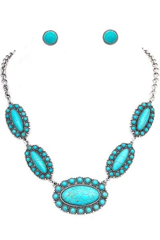 Turquoise Concho Pendant