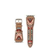 Western Leather Watch Band ~ Aztec