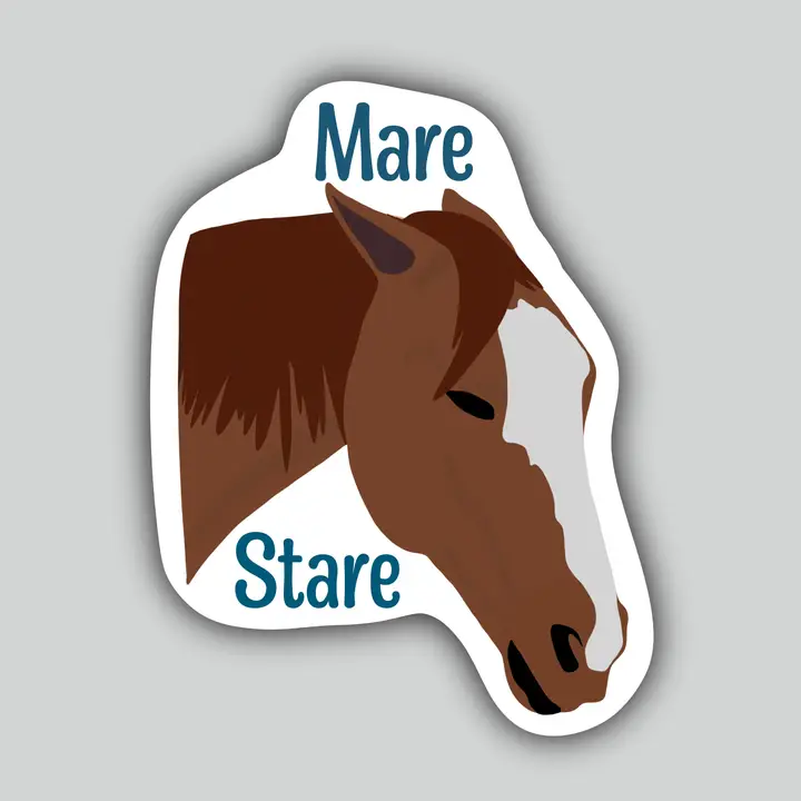 Western Sticker ~ Mare Stare