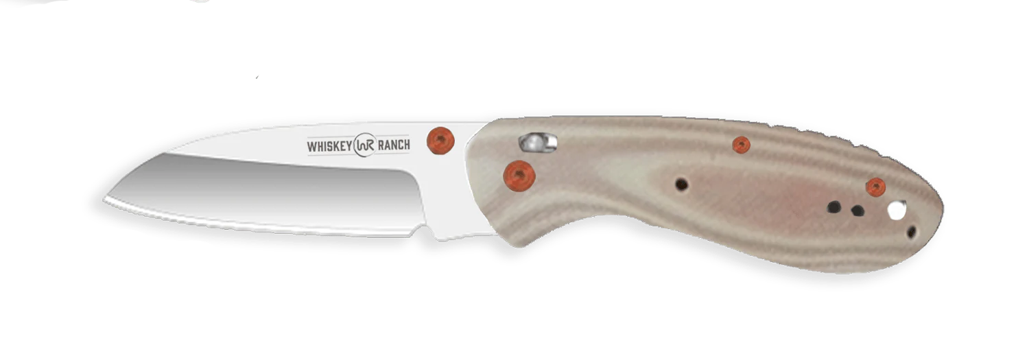 Whiskey Bent Knife ~ Catch Pin Lock ~ Desert Sand