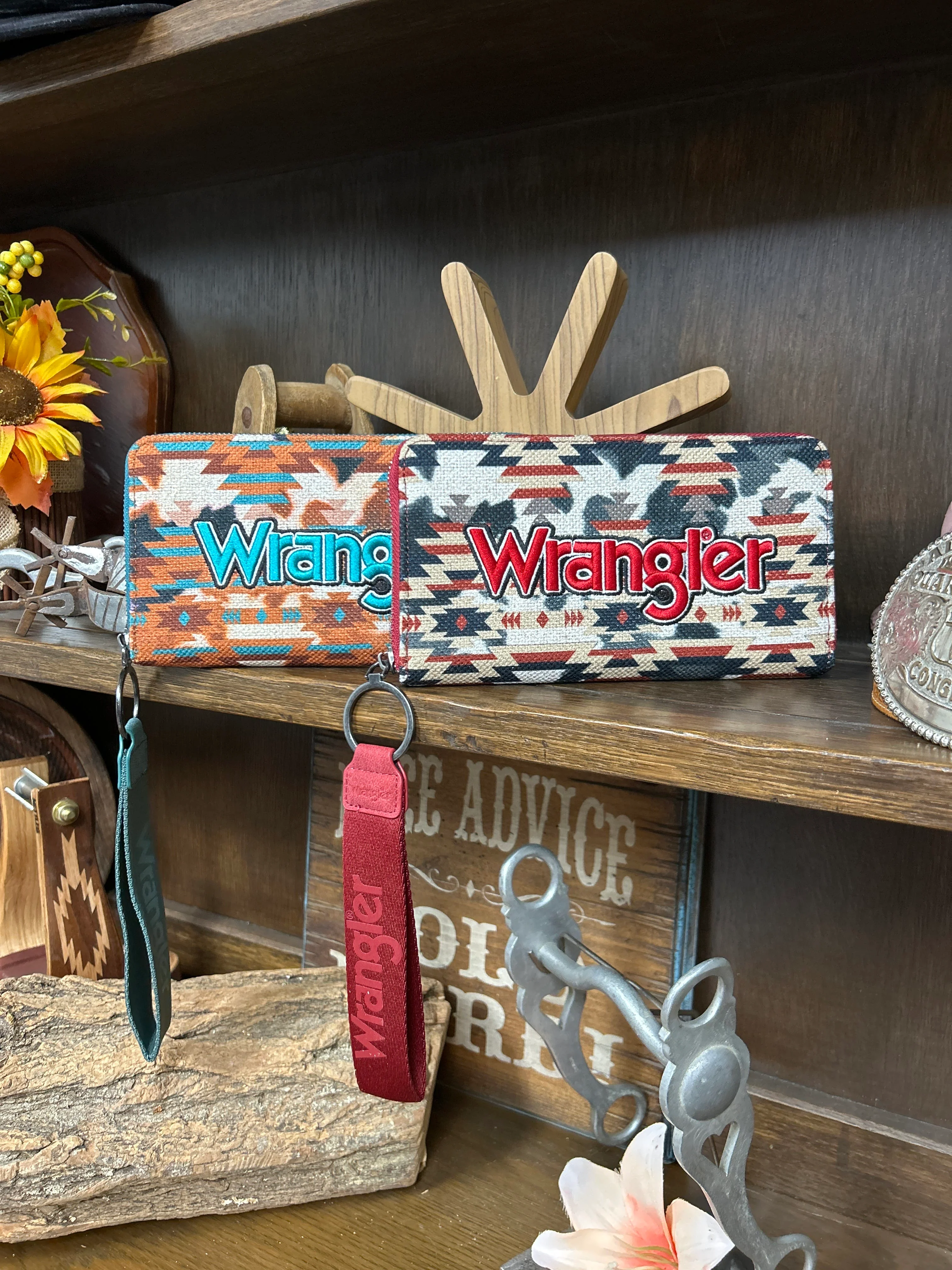 Wrangler Aztec Print Wallet