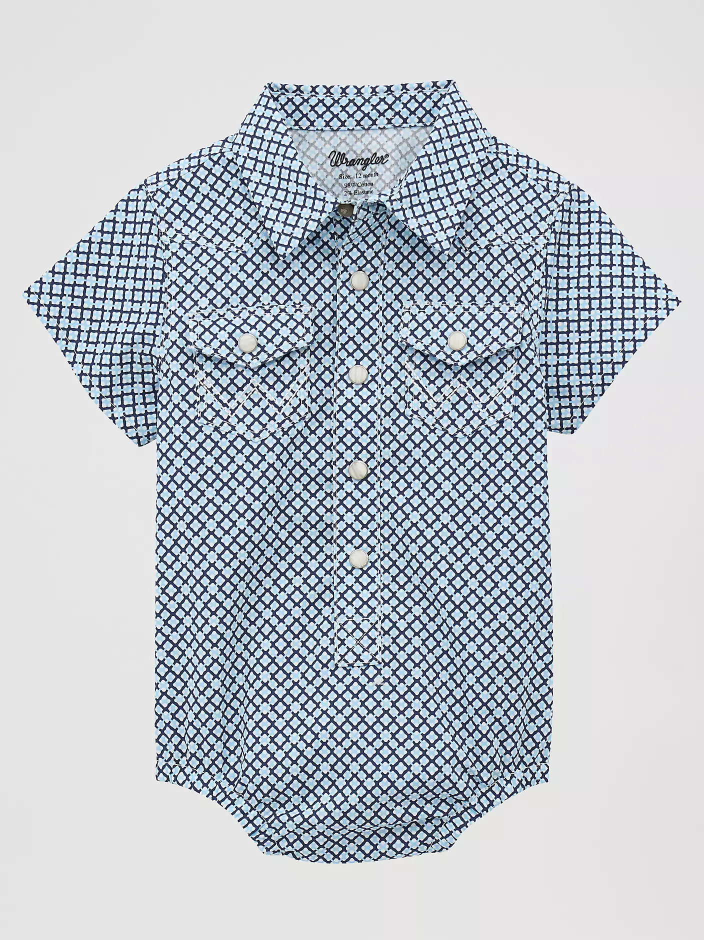 Wrangler Baby Bodysuit ~ Blue Roads
